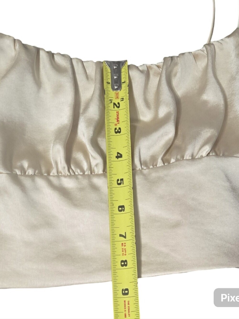 Zara Cream Satin Cami Festival Whimsical Barbiecore Layering Renisance Cropped - Picture 6 of 10